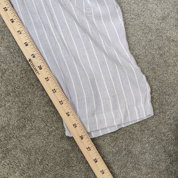 Old Navy NEW Women's Jumpsuit Size 1X Striped Blue White Linen Viscose Summer - Picture 11 of 12